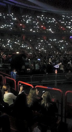 At concerts these days people wave their phone flashlights instead of cigarette lighters during the slow numbers.